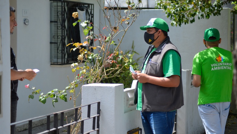 Descacharrización en el barrio Santa Rosa