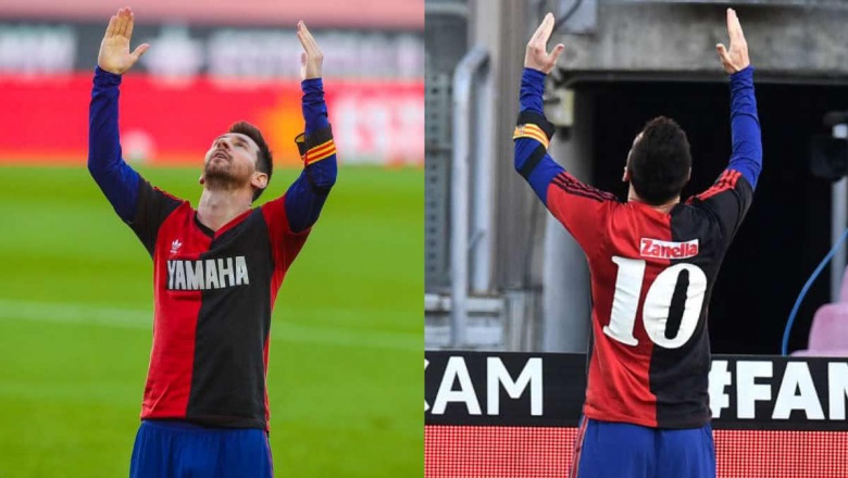Emotivo homenaje de Messi a Maradona