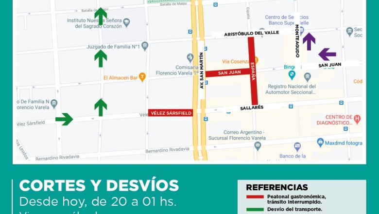 Comienzan las peatonales gastronómicas