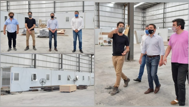 Watson recorrió la empresa varelense seleccionada para construir hospitales modulares