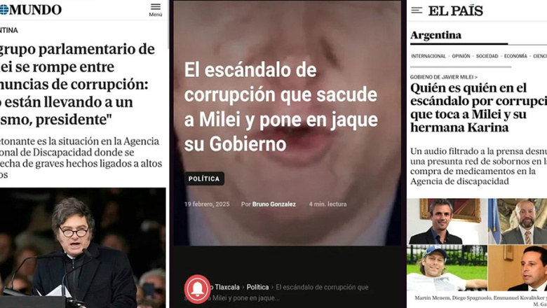 Corrupción en el gobierno de Milei: los diarios del mundo hablan del escándalo en la ANDIS