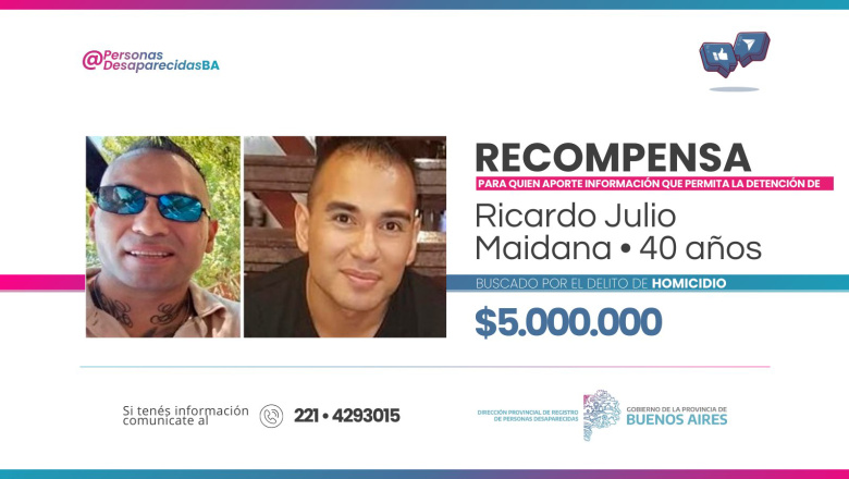Ofrecen 5 millones de pesos para encontrar a un prófugo: lo acusan de matar a su yerno a los tiros en Varela