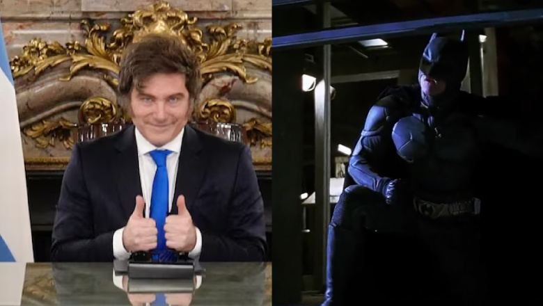 Milei usó una frase de la película de Batman en su discurso en cadena nacional