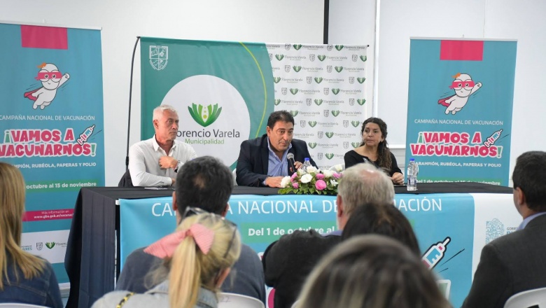 Comenzó la Campaña Nacional “Vamos a Vacunarnos” en Florencio Varela