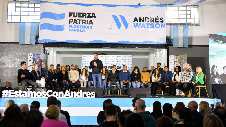 Watson presentó la lista varelense "Fuerza Patria"
