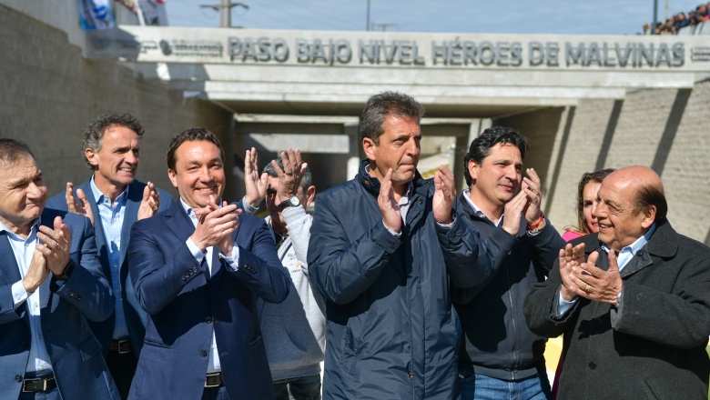 Andrés Watson, Sergio Massa y Gabriel Katopodis inauguraron el paso bajo a nivel “Héroes de Malvinas”