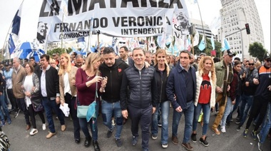 Paro General: intendentes y diputados del PJ bonaerense se sumaron a la movilización