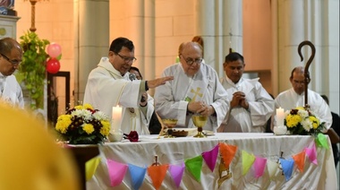 Se celebró la misa en honor al Santo Patrono San Juan Bautista