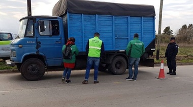 La Rotonda: Se realizan controles a vehículos destinados a transportar residuos