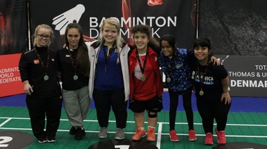 Deportistas varelenses en el podio del Torneo Internacional de Dinamarca