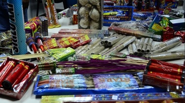 Incautan 100 kg. de pirotecnia en operativos de control