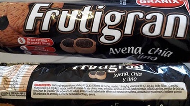 La ANMAT retiró del mercado varios lotes de galletitas Frutigram