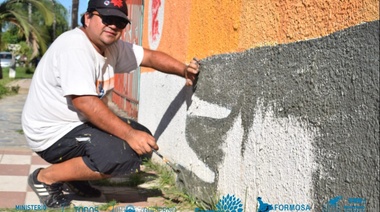 Un artista varelense participa del Encuentro Internacional de Muralismo en Formosa