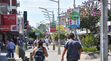 Jornada educativa y solidaria en la Peatonal Monteagudo