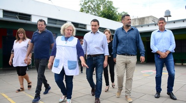 El Intendente Andrés Watson supervisó las obras en la Escuela N°37