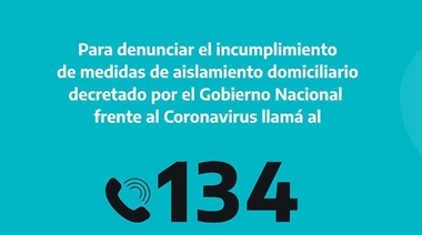 Coronavirus: el municipio colaboró con las fuerzas de seguridad ante denuncias a personas que no acataron el protocolo de aislamiento