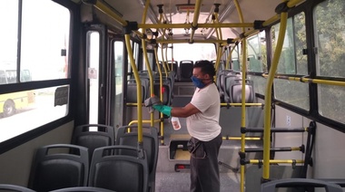 Varela: continúa la desinfección en colectivos