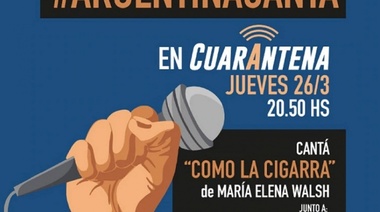  “Argentina canta en cuarentena”: los artistas que se sumarán desde sus casas