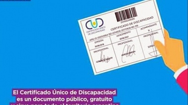 Prórroga del Certificado único de discapacidad que vence en la cuarentena