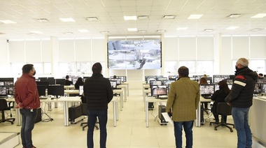 Seguridad: Andrés Watson supervisó el funcionamiento de las nuevas cámaras