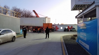 El Hospital Modular tiene un container refrigerado para la morgue