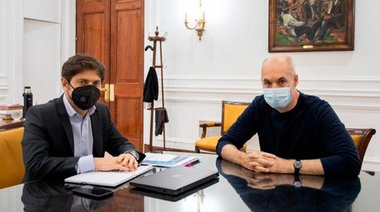 Kicillof y Rodríguez Larreta se reúnen para evaluar la continuidad de la cuarentena en AMBA