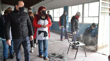 Mejoras en escuela del barrio Malvinas