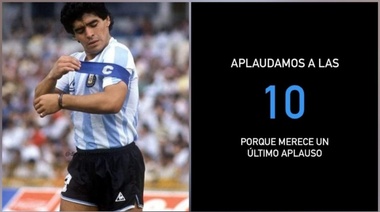 Aplaudamos a las 10: la convocatoria en homenaje a Maradona