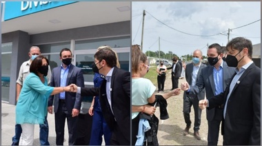 Kicillof y Watson entregaron viviendas e inauguraron un edificio para la policía científica