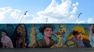 Se inauguró mural en homenaje a mujeres de la cultura y el deporte