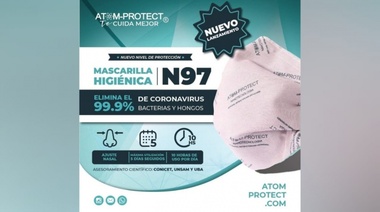 Lanzan un barbijo con cuatro capas y capacidad filtrante superior al 97%