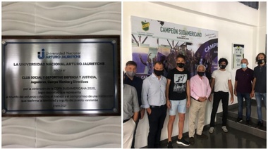 La UNAJ reconoció a Defensa y Justicia por el título de la Copa Sudamericana