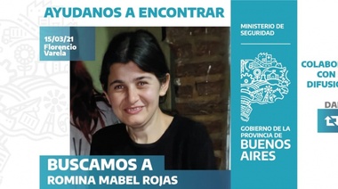 Se busca a Romina Mabel Rojas