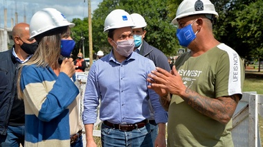 Watson y Galmarini evaluaron proyectos para potenciar la red hidráulica de Florencio Varela