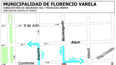 Desvíos por obras en San Juan y Aristóbulo del Valle