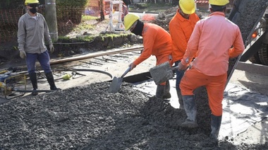 Obras en General San Martín y reparación de luminarias en varios barrios