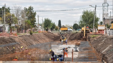 Watson y Katopodis verificaron progresos en obras trascendentales para Florencio Varela