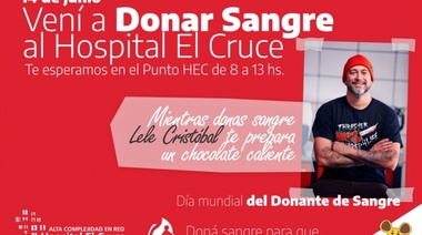 Hospital El Cruce: campaña de donación de sangre, con churros y chocolate caliente