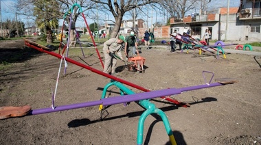 Espacio recuperado en el barrio Libertad: trabajo conjunto entre la comunidad y el Municipio