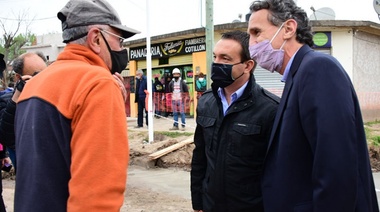 Watson y Katopodis supervisaron progresos en el plan de obras para Florencio Varela