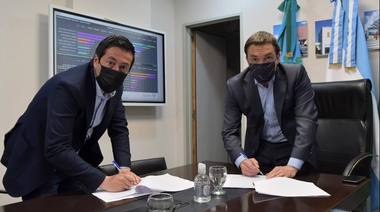 Watson y Nardini firmaron acuerdo por obras en el distrito 