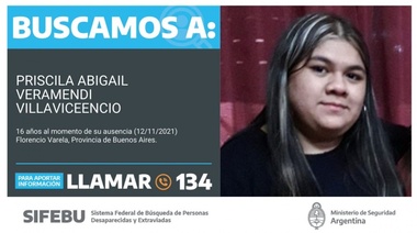 Búsqueda de Priscila Veramendi