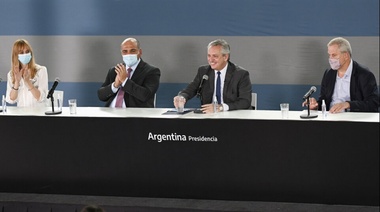 Alberto Fernández presentó la campaña nacional "Nos vacunamos para ir a la escuela"