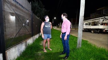 El barrio Martín Fierro alcanzó el 100% de iluminación LED