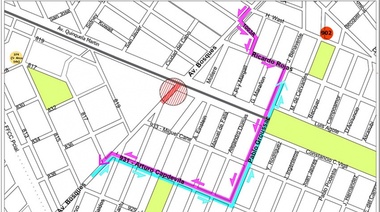 Atención: Desvío al tránsito por la construcción del Paso Bajo Nivel de Av. Bosques