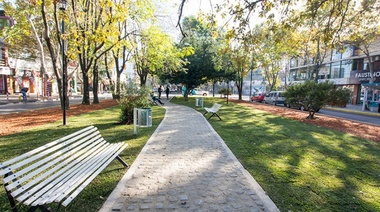 Espacios Públicos: Se inauguró el renovado tramo del boulevard en Av. San Martín
