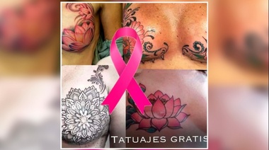 Campaña por el cáncer de mama: Ofrecen tatuajes gratis a mujeres sobrevivientes