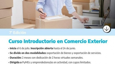 Nuevas oportunidades: curso introductorio en Comercio Exterior  