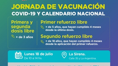 Operativos itinerantes de vacunación en Florencio Varela