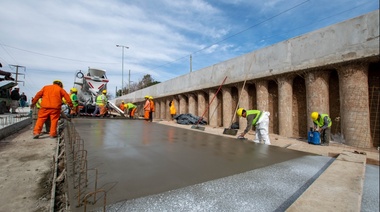 Avances en la construcción del Paso Bajo Nivel en Camino Touring Club